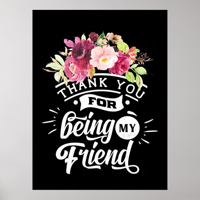 Thank You For Being My Friends Poster (Front)