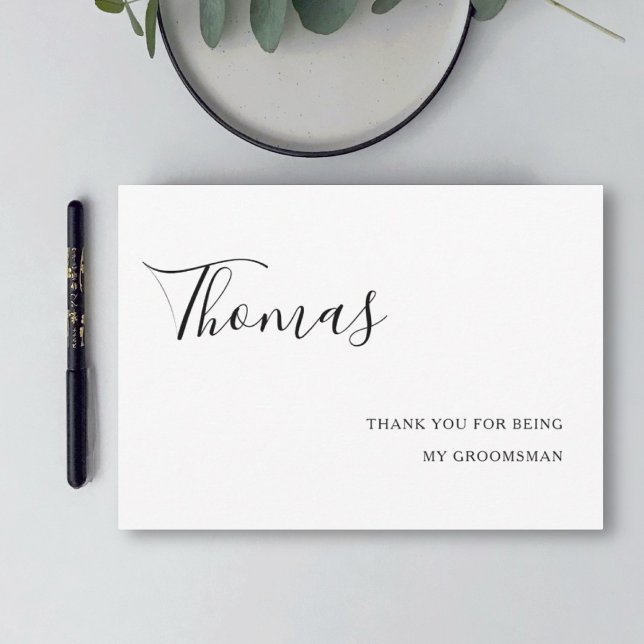 thank you for being my groomsman wedding modern (Creator Uploaded)