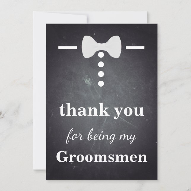 Thank you For Being My Groomsmen (Front)