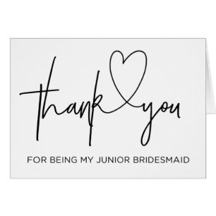 Thank You For Being my Junior Bridesmaid
