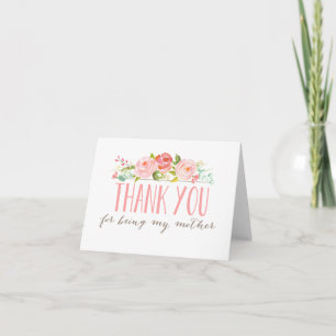 Thank You for Being My Mother Card