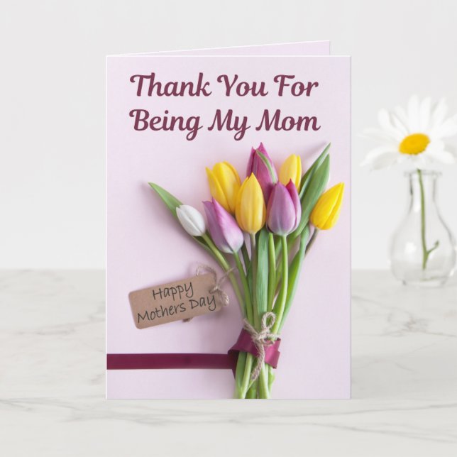 Thank You For Being My Mum – Mother’s Day Card (Small Plant)