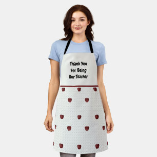 Thank You For Being Our Teacher Mosaic Apples Apron