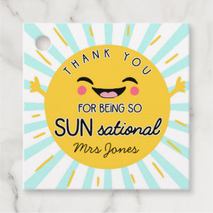thank you for being sensational sun key volunteer favour tags