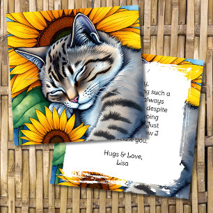 Thank you for Being There Personalised  Card