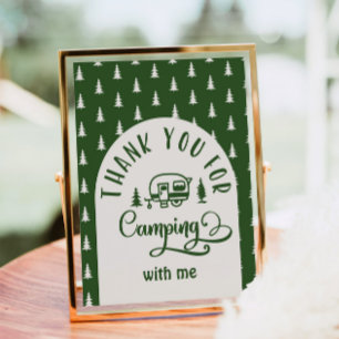 Thank you for camping with me Happy Camper Poster