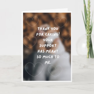 Thank You for Caring Heart Card