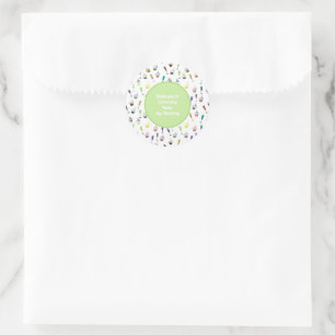 Thank You For Celebrating Birthday Classic Round Sticker