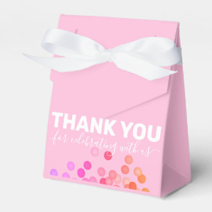 Thank You for Celebrating With Us Blush Pink Party Favour Box