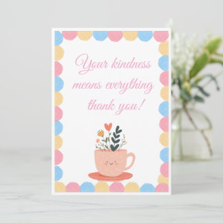 Thank You for Celebrating With Us Card