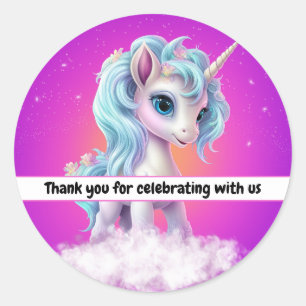 Thank you for celebrating with us classic round sticker