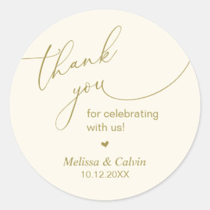 Thank you for celebrating with us Gifts Sticker