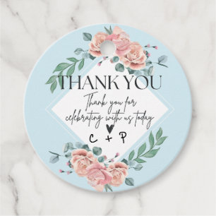 Thank You For Celebrating With Us Personalised Tag