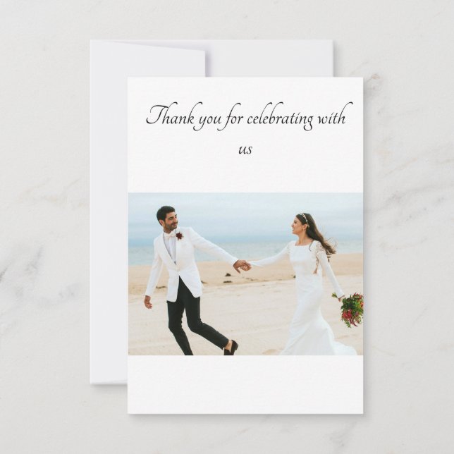 Thank you for celebrating with us - Wedding (Back)