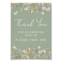 Thank You for Celebrating with Us Wildflower