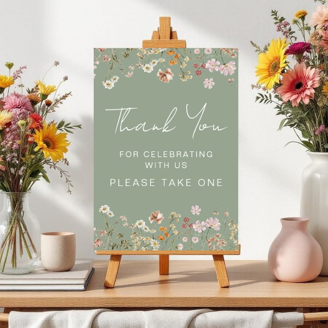 Thank You for Celebrating with Us Wildflower Poster (Creator Uploaded)