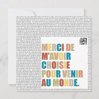 "Thank you for choosing me" card - Me Super Mama