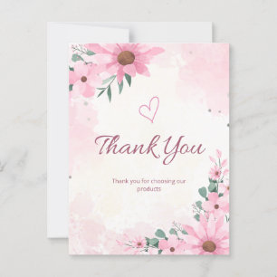 Thank you for choosing our products postcard