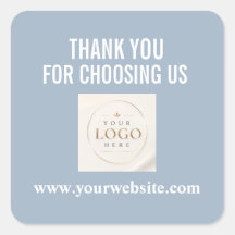 Thank You For Choosing Us Business Order Sticker