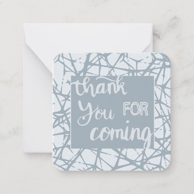 Thank you for Coming Card (Front)