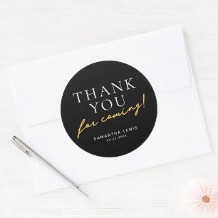 Thank You for Coming Classic Round Sticker