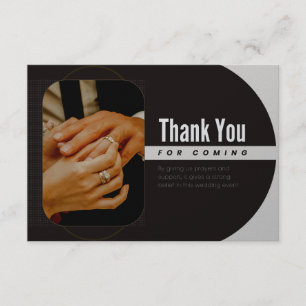 Thank you for coming  enclosure card