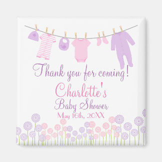 Thank You For Coming! Little Clothes Baby Shower Magnet