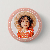 Thank You For Coming Modern Dots Custom Photo
