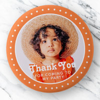Thank You For Coming Modern Dots Custom Photo