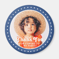 Thank You For Coming Modern Dots Custom Photo