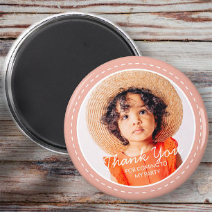 Thank You For Coming Modern Preppy Custom Photo Magnet