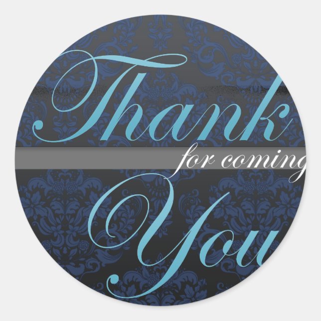 Thank You for coming- Ocean Blue Seal (Front)