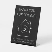 Thank You For Coming Open House Real Estate 