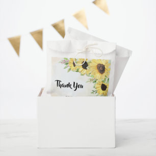 Thank You for Coming Sunflowers Wedding Favour Bag