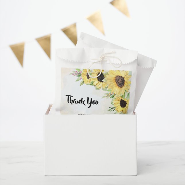 Thank You for Coming Sunflowers Wedding Favour Bag (Party)