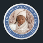 Thank You For Coming To My Baptism Modern Photo Magnet<br><div class="desc">This simple and classic design is composed of serif typography and add a custom photo. Thank you for coming to the holy Baptism.</div>