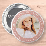 Thank You For Coming To My Bat Mitzvah Photo 6 Cm Round Badge<br><div class="desc">This simple and classic design is composed of serif typography and add a custom photo. Thank you for coming to Bat Mitzvah.</div>