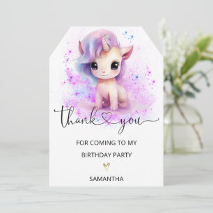 Thank You For Coming To My Birthday Party Card