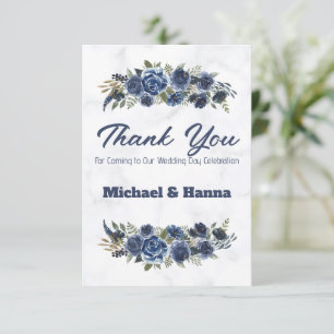 Thank You for Coming To Our Wedding Day Card