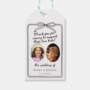 Thank You For Coming To Support These Two Kids Gift Tags