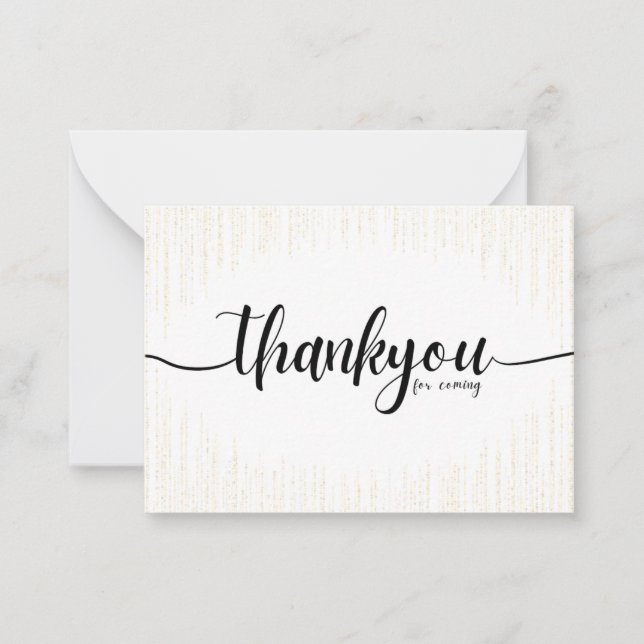 Thank You For Coming (Wedding) Card (Front)