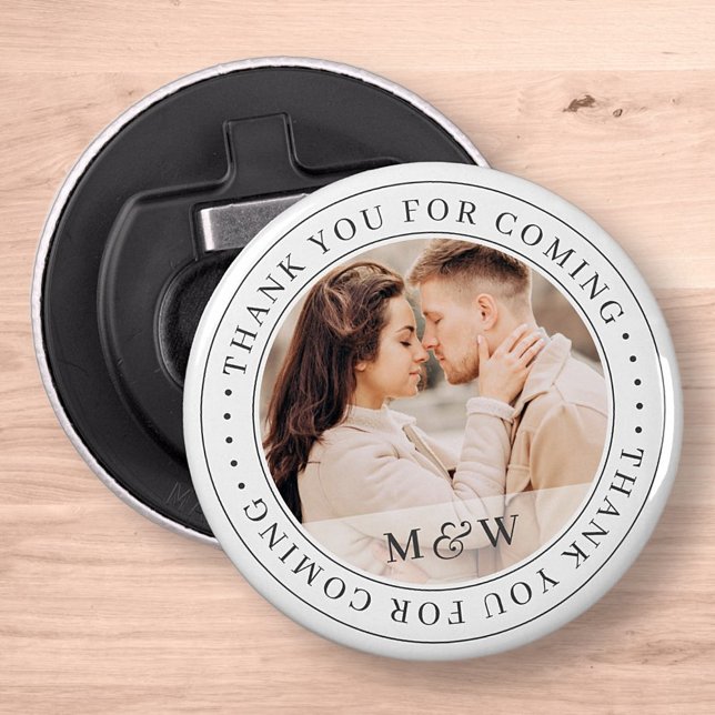 Thank You For Coming Wedding Classic Custom Photo Bottle Opener (Creator Uploaded)