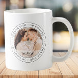 Thank You For Coming Wedding Classic Custom Photo Coffee Mug<br><div class="desc">This simple and classic design is composed of serif typography and add a custom photo. "Thank you for coming" written in serif.</div>