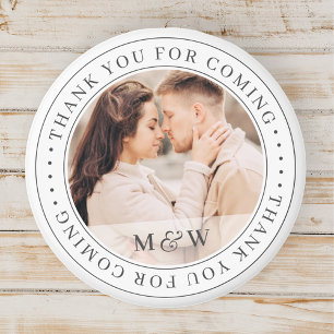 Thank You For Coming Wedding Classic Custom Photo Magnet