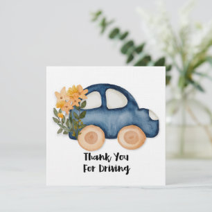 Thank You for Driving in Service Flat Card