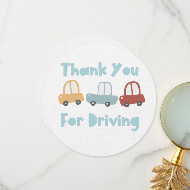 Thank You for Driving in Service Flat Card (Front/Back In Situ)