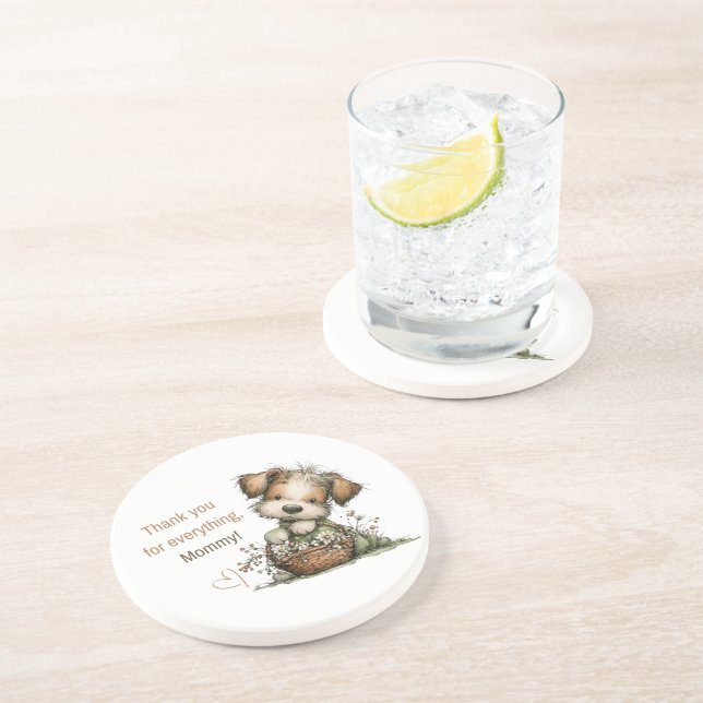 Thank you for everything, Mum! Coaster (Side)