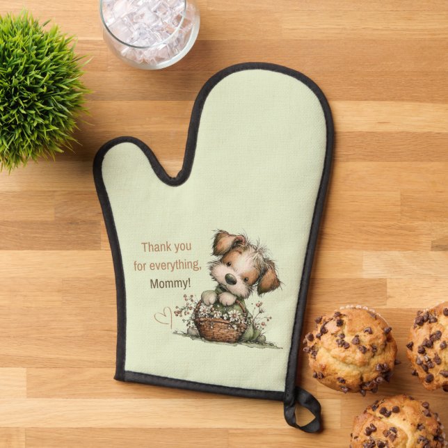 Thank you for everything, Mum! Oven Mitt (Top down)