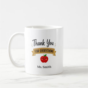 Thank You for Everything Personalised Coffee Mug