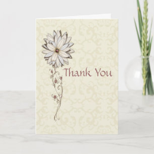Thank You for Gifts with Elegant Flower Design Card
